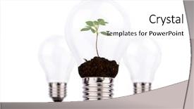  Presentation with bulb - Beautiful PPT theme featuring www web online global website backdrop and a violet colored foreground