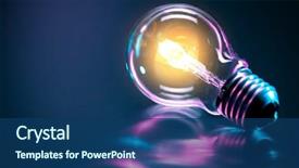  Presentation with light bulb - Audience pleasing presentation design consisting of light bulb backdrop and a ocean colored foreground