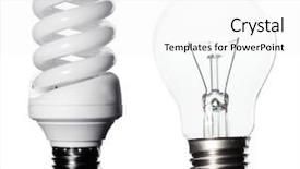  Presentation with light bulbs - Cool new PPT layouts with electricity save bill - light bulbs collage isolated backdrop and a  colored foreground