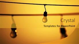 Presentation with light bulbs - Slides featuring light bulbs in sunset light background and a yellow colored foreground