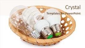  Presentation with light bulbs - Colorful presentation design enhanced with light bulbs in the basket backdrop and a lemonade colored foreground