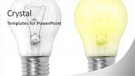  Presentation with light bulbs - Slide deck featuring light bulbs on a white background and a white colored foreground