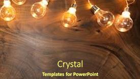  Presentation with light bulbs - Audience pleasing PPT theme consisting of light-bulbs-on-brown-wooden backdrop and a tawny brown colored foreground