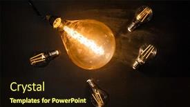  Presentation with light bulbs - Cool new presentation with light-bulbs-on-dark-background backdrop and a wine colored foreground