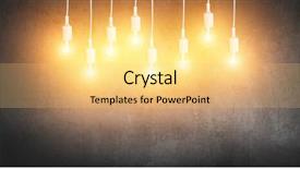  Presentation with light bulbs - Beautiful theme featuring light bulbs on grunge background backdrop and a yellow colored foreground