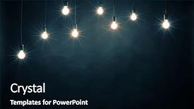  Presentation with light bulbs - Presentation theme featuring light bulbs background and a black colored foreground
