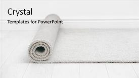 Presentation with floor care and cleaning services - Audience pleasing slide deck consisting of light carpet on floor indoors backdrop and a white colored foreground