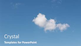  Presentation with light blue - Amazing PPT theme having light-cloud-in-the-blue backdrop and a teal colored foreground