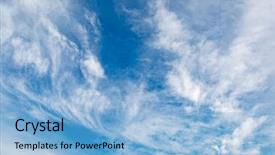  Presentation with light abstract - Slide deck with light clouds in sky - abstract background and a light blue colored foreground