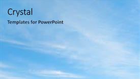  Presentation with clouds - Colorful presentation enhanced with light clouds in the sky backdrop and a light blue colored foreground