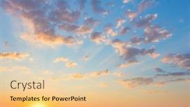  Presentation with light colors - Presentation theme consisting of light-colors-of-sunset-sunrise background and a lemonade colored foreground