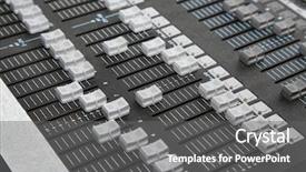  Presentation with control panel - Presentation theme featuring light control panel background and a gray colored foreground