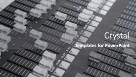  Presentation with control panel - PPT theme enhanced with light-control-panel background and a gray colored foreground