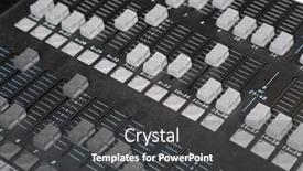  Presentation with control panel - Colorful presentation theme enhanced with light-control-panel backdrop and a dark gray colored foreground