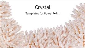  Presentation with coral - Slide deck with light coral half frame isolated on white background background and a white colored foreground