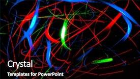  Presentation with art and music - Amazing PPT theme having light effect - vibrant music graphic illustration backdrop and a black colored foreground