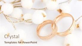  Presentation with golden wedding - Presentation having light-elegant-wedding-background-two background and a cream colored foreground