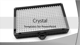  Presentation with light emitting diode - Amazing PPT theme having light emitting diode - closeup of a led panel backdrop and a light gray colored foreground