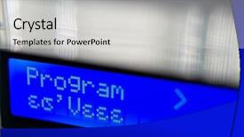  Presentation with light emitting diode - Slide deck featuring light emitting diode - closeup of plexiglass and display background and a light gray colored foreground