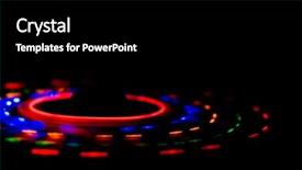  Presentation with diodes - PPT layouts with light-emitting diodes abstraction background and a  colored foreground