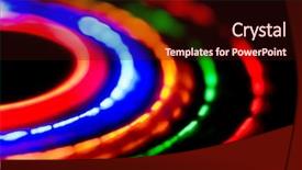  Presentation with diode - PPT layouts consisting of light-emitting diodes abstraction background and a wine colored foreground