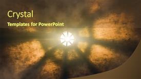  Presentation with castle - Theme enhanced with light-from-the-lamp background and a tawny brown colored foreground