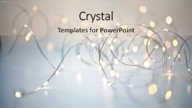  Presentation with led light - Slide set with light glistening abstract shhallow depth background and a lemonade colored foreground