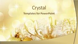  Presentation with decoration - Presentation design enhanced with christmas decoration background and a cream colored foreground