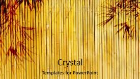  Presentation with golden light - Colorful presentation enhanced with light golden bamboo background great for any project frame of bamboo-leaves background backdrop and a gold colored foreground