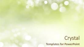  Presentation with abstract spring green - Presentation design with light green - abstract spring background with bokeh background and a cream colored foreground