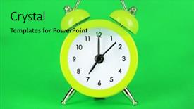  Presentation with light green - Slides featuring light-green-alarm-clock background and a shamrock green colored foreground