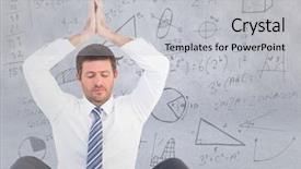  Presentation with doodles - Beautiful slide deck featuring light grey wall with math backdrop and a light gray colored foreground