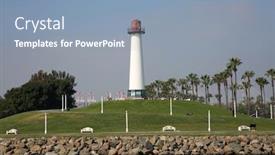  Presentation with light - Slides having light-house-a-light-house background and a light blue colored foreground