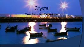  Presentation with light gauge steel - Presentation design having light in asilah harbor morocco background and a  colored foreground