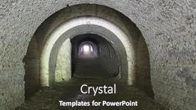  Presentation with end - Colorful presentation theme enhanced with light-in-the-end backdrop and a  colored foreground