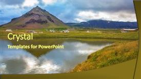  Presentation with region - Beautiful presentation featuring light in the polar region backdrop and a  colored foreground