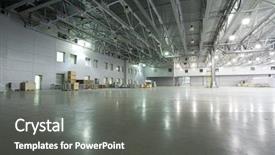  Presentation with modern - Beautiful slides featuring light industrial - large modern storehouse with some backdrop and a gray colored foreground