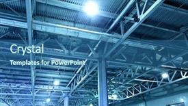  Presentation with color - Beautiful slides featuring light industrial - storehouse toned in the blue backdrop and a ocean colored foreground