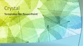  Presentation with skeletons - Cool new presentation design with light-leaves-skeletons-seamless-background backdrop and a blonde colored foreground