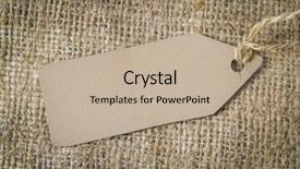  Presentation with yellow beige light brown travertine - PPT theme with light neutral beige linen fabric background and a mint green colored foreground