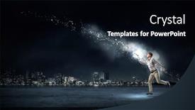  Presentation with education - PPT theme enhanced with light-of-education-in-darkness background and a  colored foreground