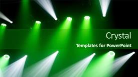  Presentation with light green - Slide set featuring light-of-stage-with-green background and a forest green colored foreground