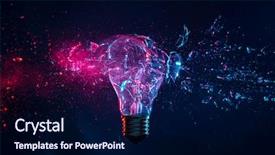  Presentation with energy power - PPT theme enhanced with power energy crisis - detail of the explosion background and a navy blue colored foreground