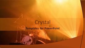  Presentation with free music - Slides enhanced with light-on-a-free-music background and a gold colored foreground