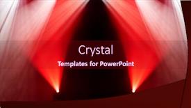  Presentation with stage - PPT theme enhanced with light-on-a-free-stage background and a wine colored foreground