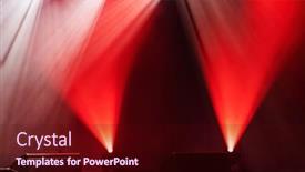  Presentation with stage - Slide deck enhanced with light-on-a-free-stage background and a wine colored foreground