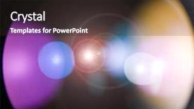  Presentation with lens - Colorful slide deck enhanced with light on the camera lens backdrop and a dark gray colored foreground