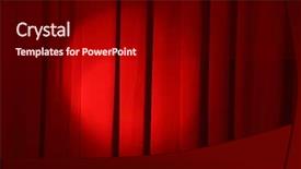  Presentation with red stage curtain - Presentation consisting of light on the red curtain background and a black colored foreground