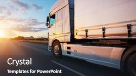  Presentation with road light - Audience pleasing presentation theme consisting of light on the road transportation backdrop and a wine colored foreground