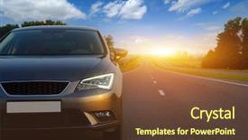  Presentation with road light - Cool new theme with light on the road backdrop and a tawny brown colored foreground